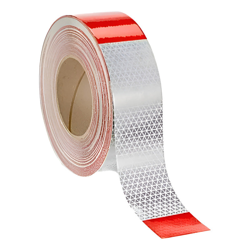Cinta Reflejante Rojo/blanco Diamante 47.5 M