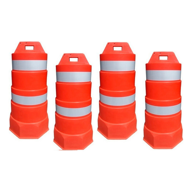 Pack 4 Trafitambos con Reflejantes – Seguridad y Alta Visibilidad