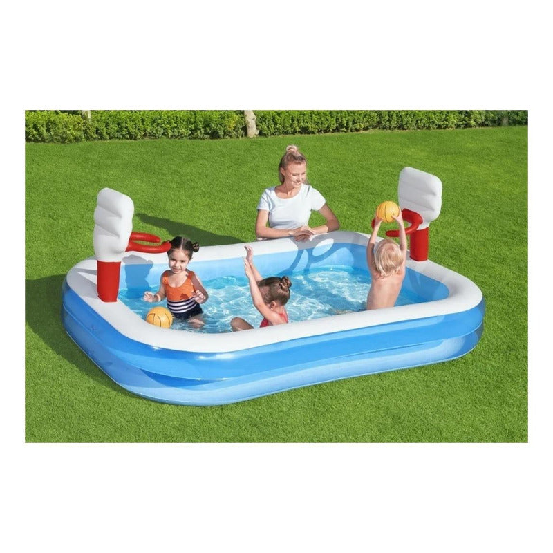 Alberca Inflable Bestway 54122 Azul Y Blanca