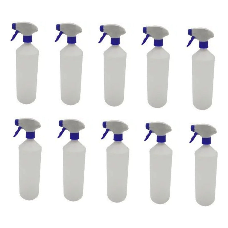 Pack de Atomizadores en Spray – 500ml de Capacidad, Resistentes y Versátiles- 10 pzas