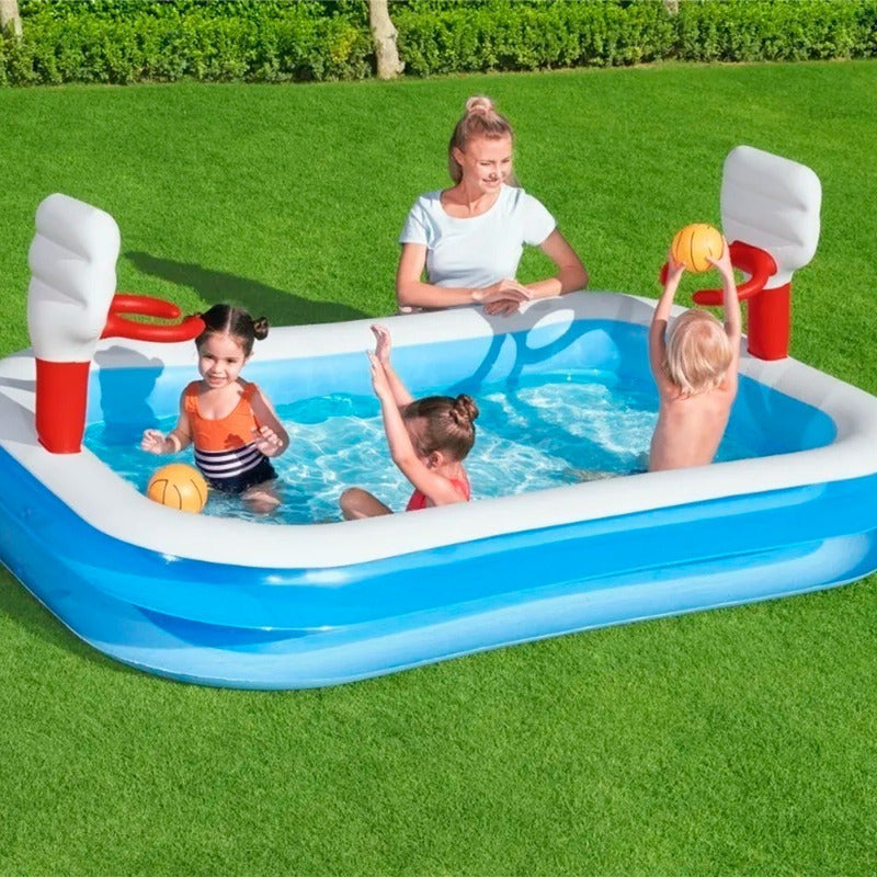 Alberca Inflable Bestway 54122 Azul Y Blanca