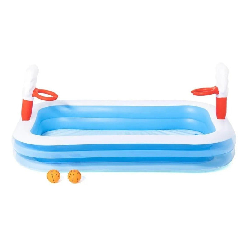 Alberca Para Niños Inflable Juego Acuatico 251cm Bestway Color Azul/blanco