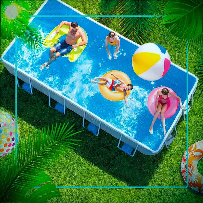 Alberca Inflable Nube Techo Arcoiris De Bebe Hogar Intex blanco