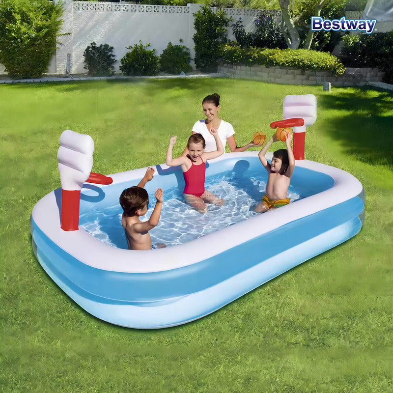 Alberca Para Niños Inflable Juego Acuatico 251cm Bestway Color Azul/blanco