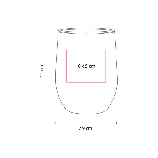 Termo Elegante 350ml Acero Inoxidable | Doble Pared | 12 Piezas | Colores Variados