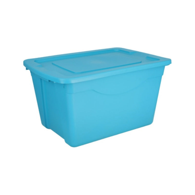 5 Caja de Plástico Reforzada 60 Litros – Apilable y Resistente