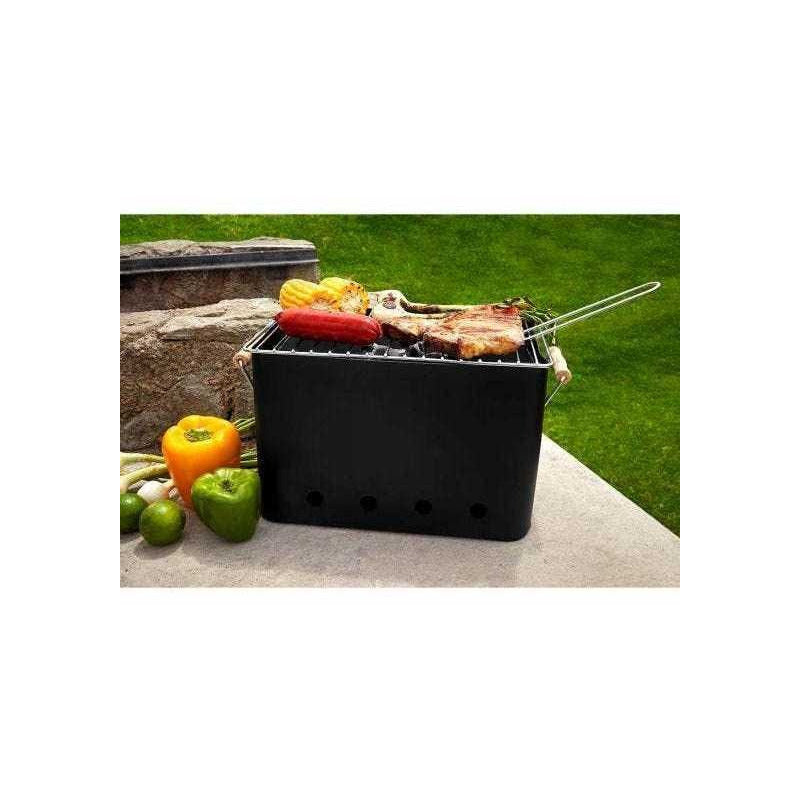 Asador Portátil de Carbón – Compacto, Resistente y Fácil de Transportar