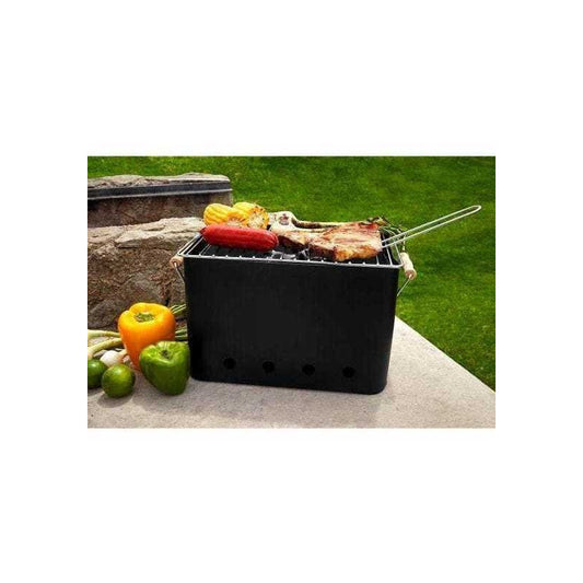 Asador Portátil de Carbón – Compacto, Resistente y Fácil de Transportar