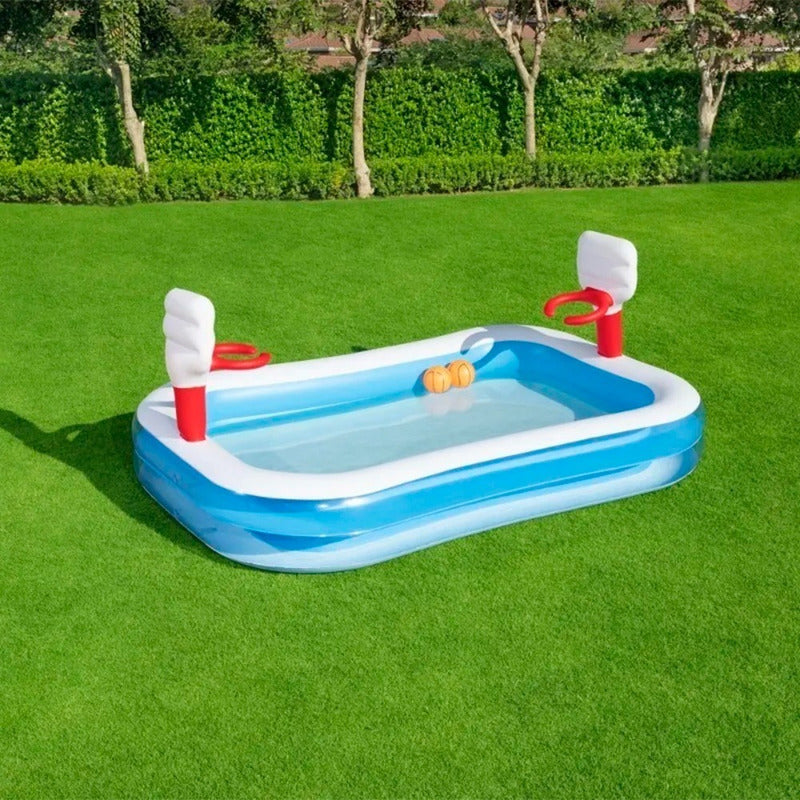 Alberca Inflable Bestway 54122 Azul y Blanca 636L | Diversión para Niños