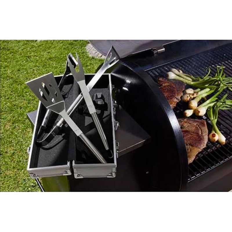 Set para Carne Asada BBQ 60 Piezas | Parrillero Profesional con Estuche