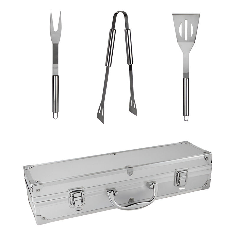 Set para Carne Asada BBQ 60 Piezas | Parrillero Profesional con Estuche