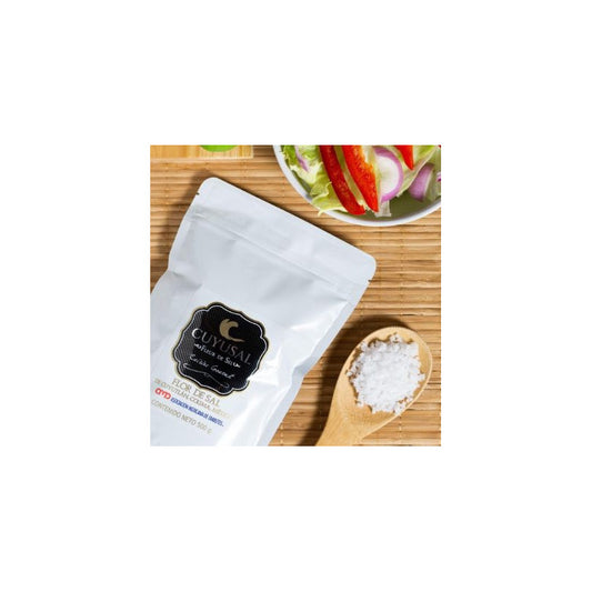 Flor de Sal 500g | Baja en Sodio, Rica en Minerales, Certificación Kosher y Aprobada por la Asociación Mexicana de Diabetes