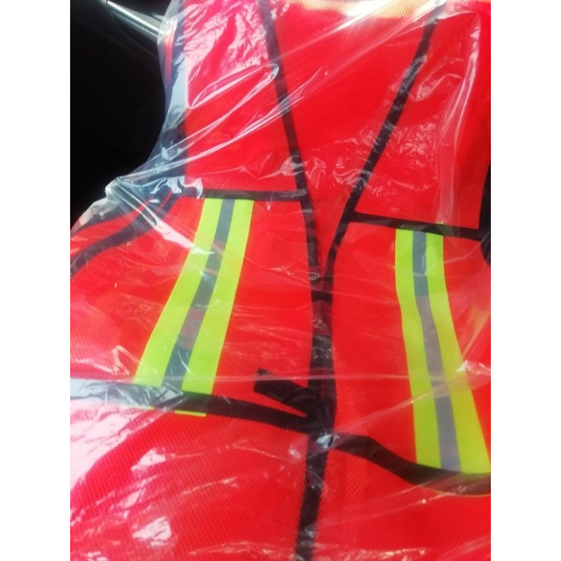 100 Chaleco de Malla Reflectante – Alta Visibilidad para Seguridad Vial e Industrial