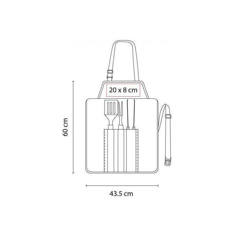 Kit Parrillero 10 Pzas + Mandil – Acero Inoxidable para los Amantes del Asado