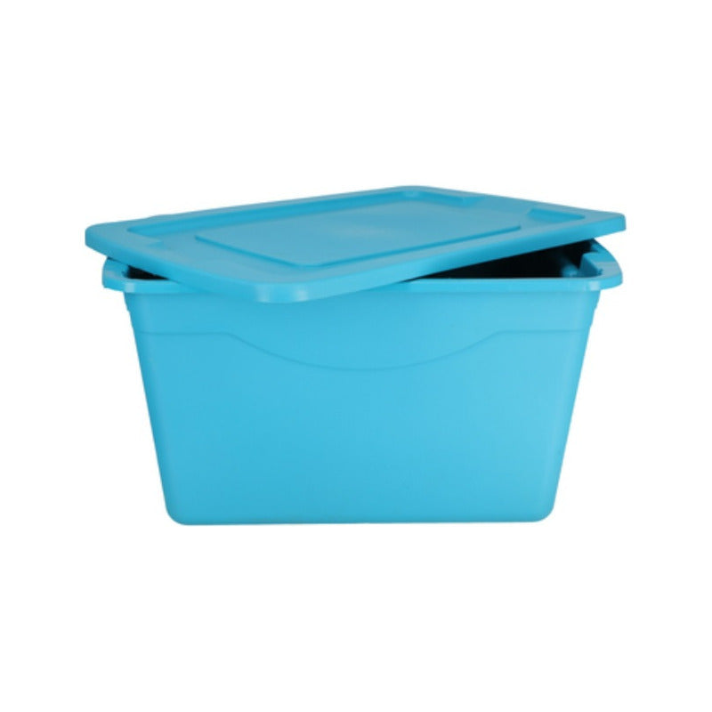 5 Caja de Plástico Reforzada 60 Litros – Apilable y Resistente