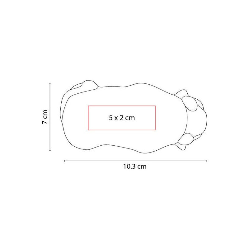 Figura Anti-Estrés Toro | 25 Pzas | Material PU | 10.3 x 7 cm