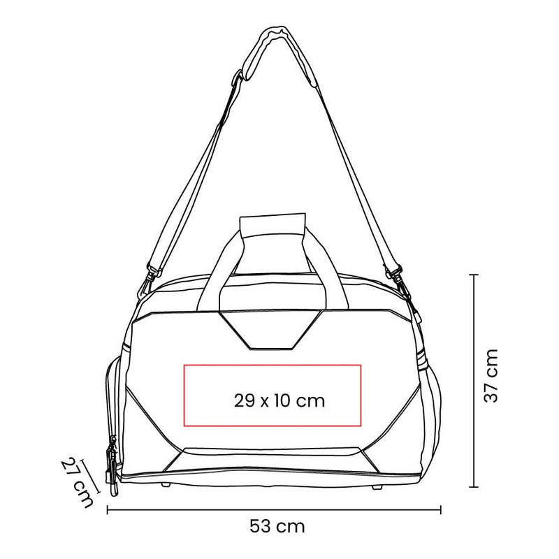 Kit Maleta Deportiva + Audífonos Bluetooth Transparentes (Paquete Completo)