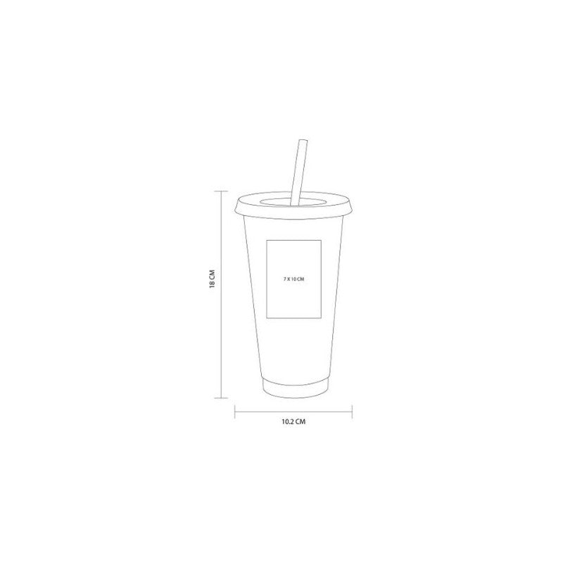 Vaso de Plástico con Popote Rosa Pastel – ¡Ideal para tus Eventos!