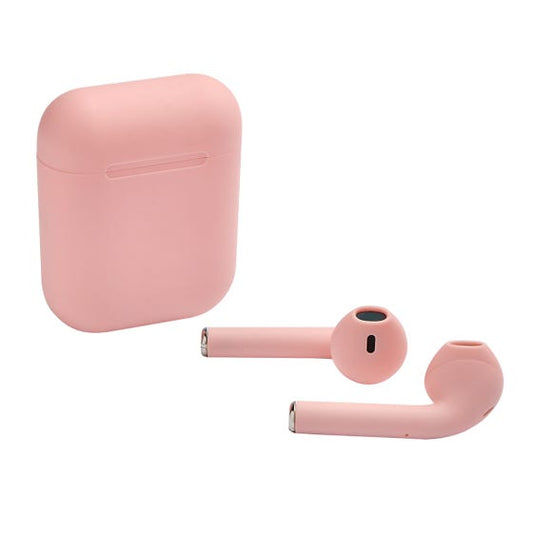 🎧 Audífonos Bluetooth Rosa con Estuche Recargable (Paquete 50 pzas) 💕