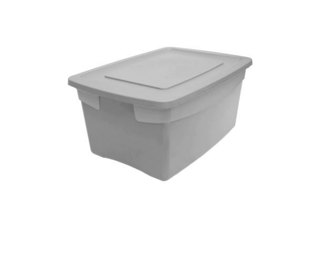 5 Caja de Plástico Reforzada 60 Litros – Apilable y Resistente