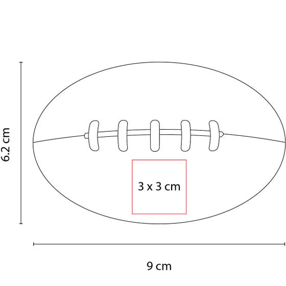 Pelota Antiestrés Balón Americano PU | 100 pzas Mayoreo