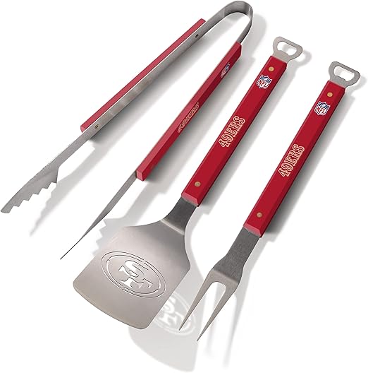 🏈🔥 Set BBQ NFL San Francisco 49ers – YouTheFan Spirit Series (3 Piezas) 🔥🏈